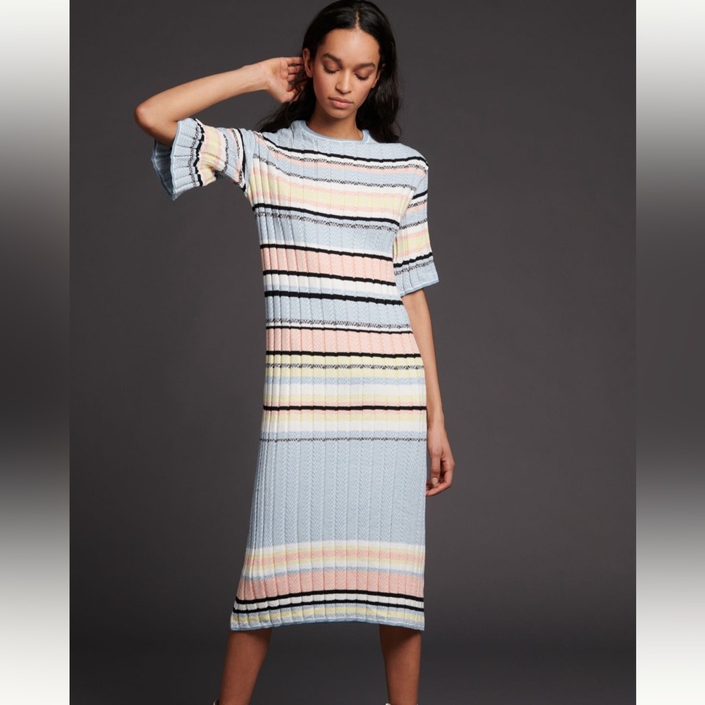 Maeve by Anthropologie Sweater Dress Pastel Colors size Small
